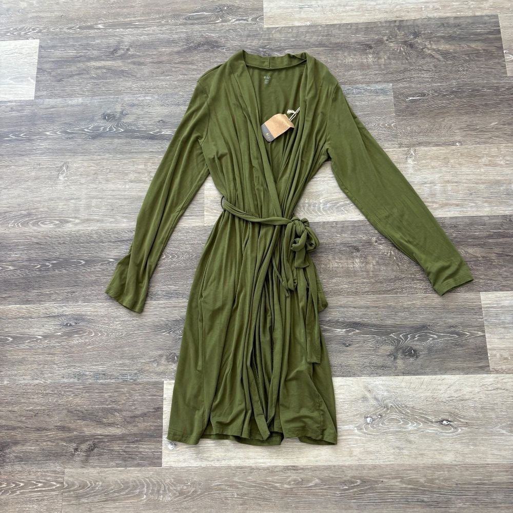 Kyte BABY Olive Green Women's Wrap Robe